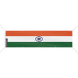 Drapeau inde polyester résistant 10 œillets intempéries