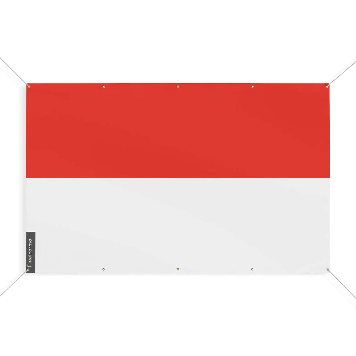 Drapeau indonésie polyester résistant avec œillets robustes