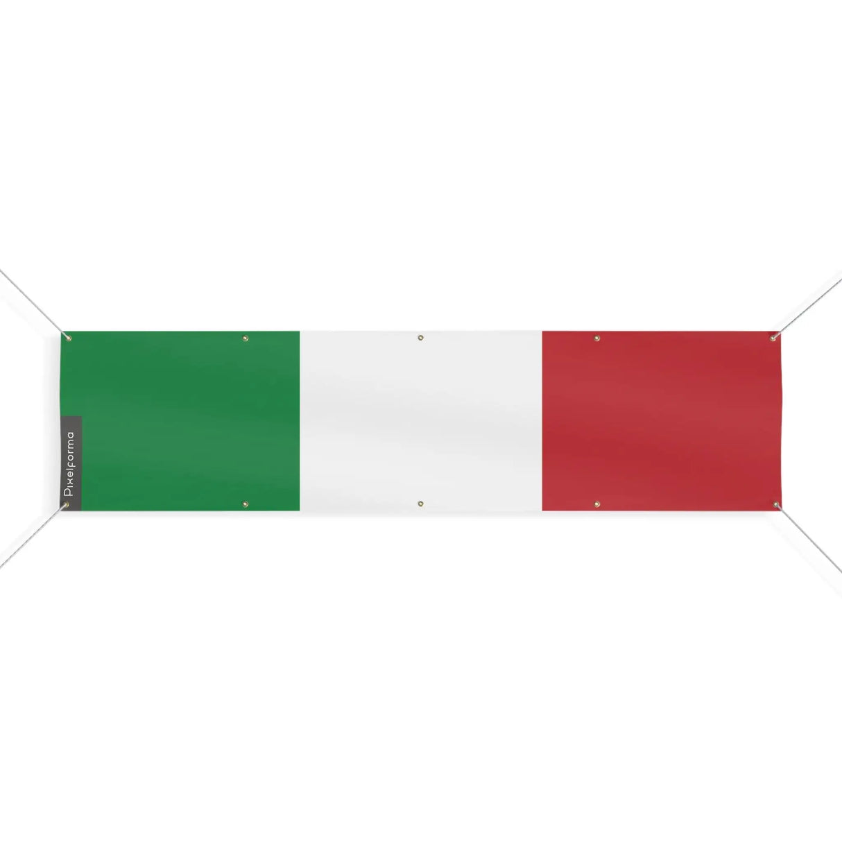 Drapeau italie en polyester résistant aux intempéries