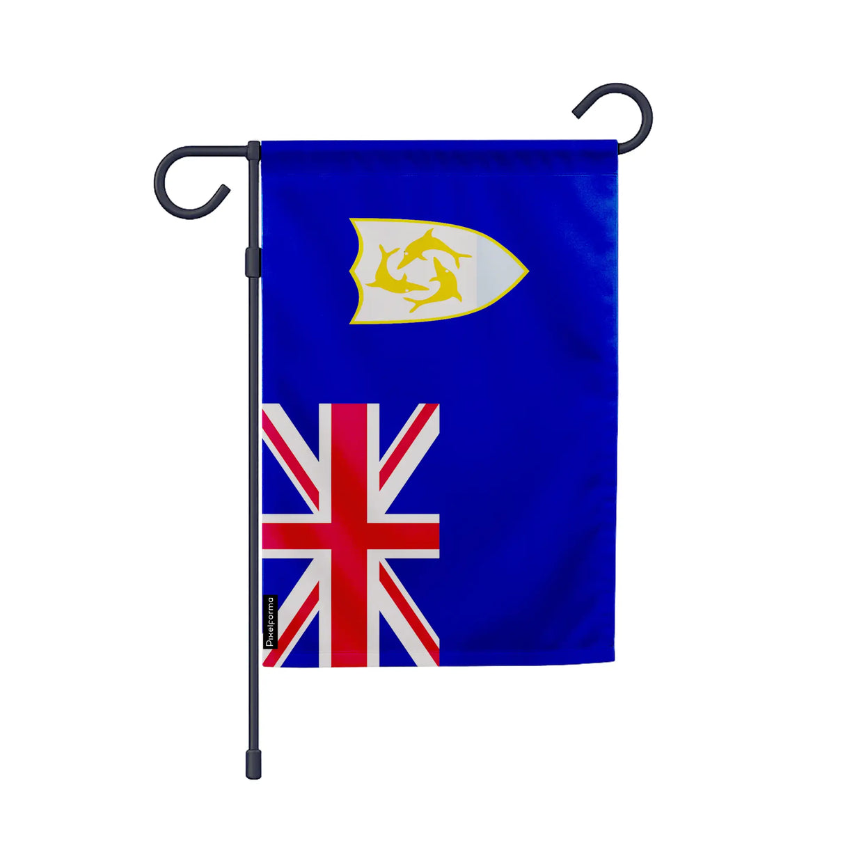 Drapeau jardin anguilla polyester résistant vertical