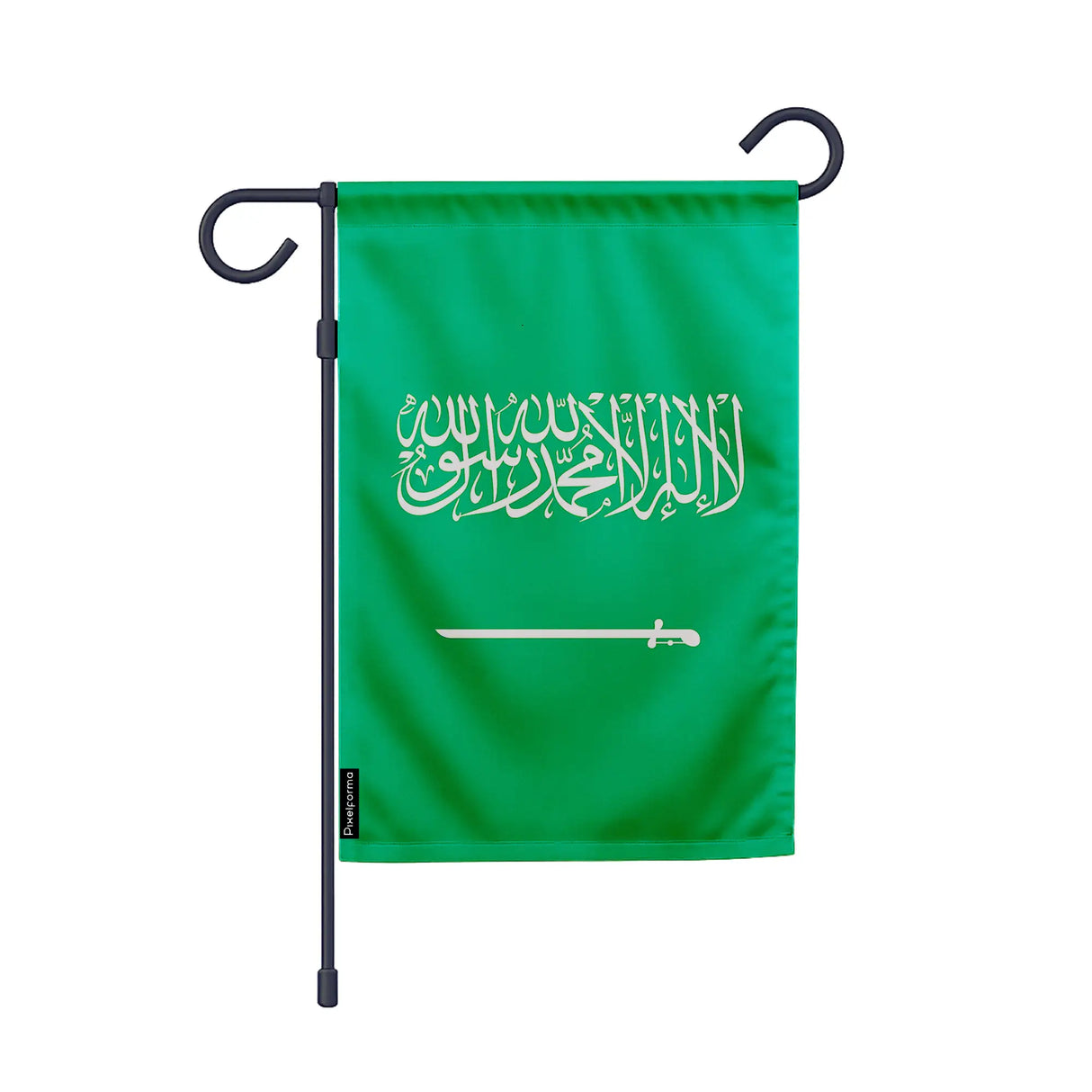 Drapeau jardin arabie saoudite polyester résistant extérieur