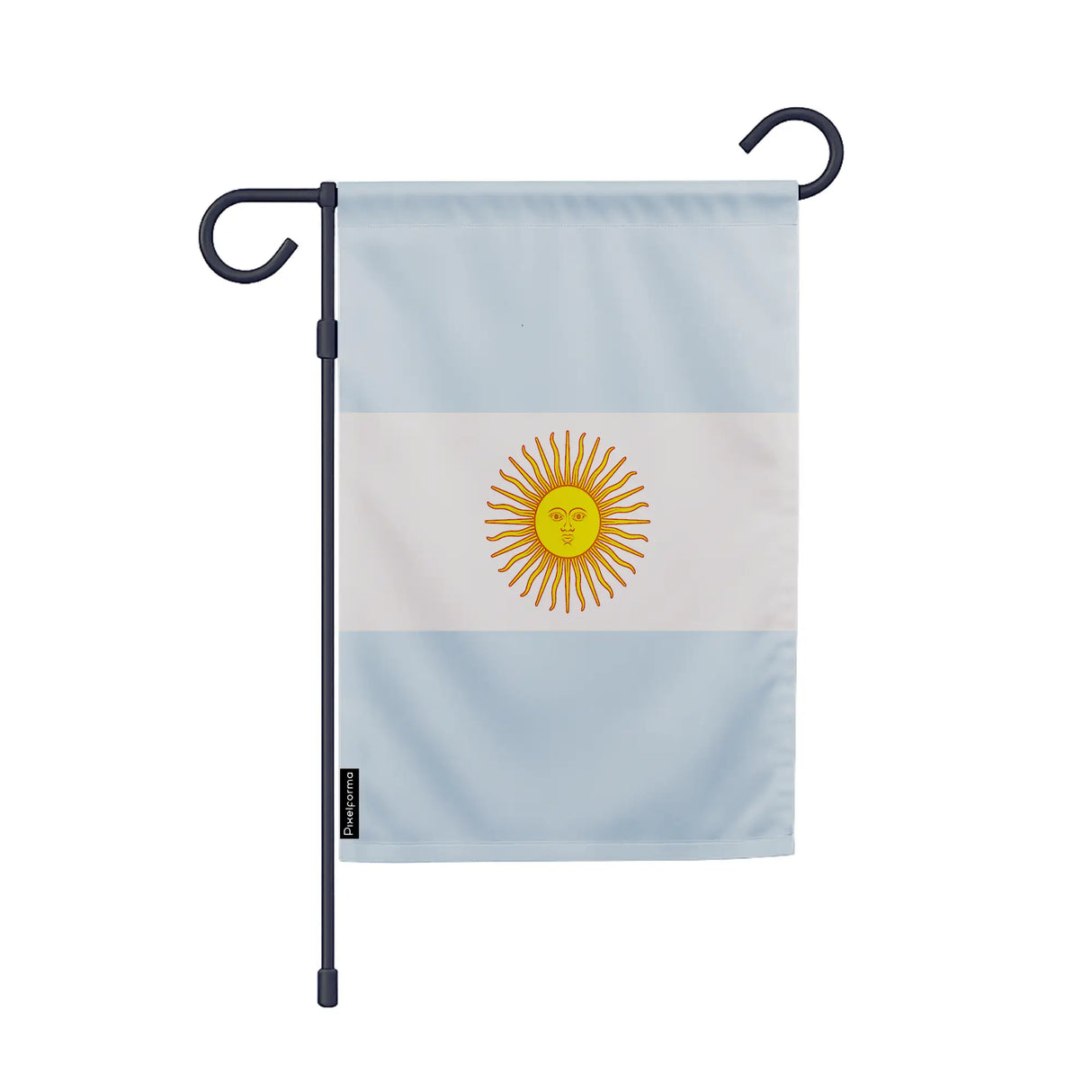Drapeau jardin argentine en polyester couleurs vibrantes