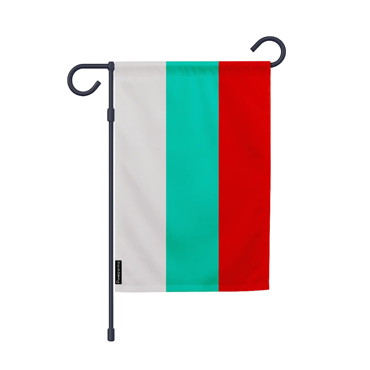 Drapeau jardin bulgarie polyester résistant vertical