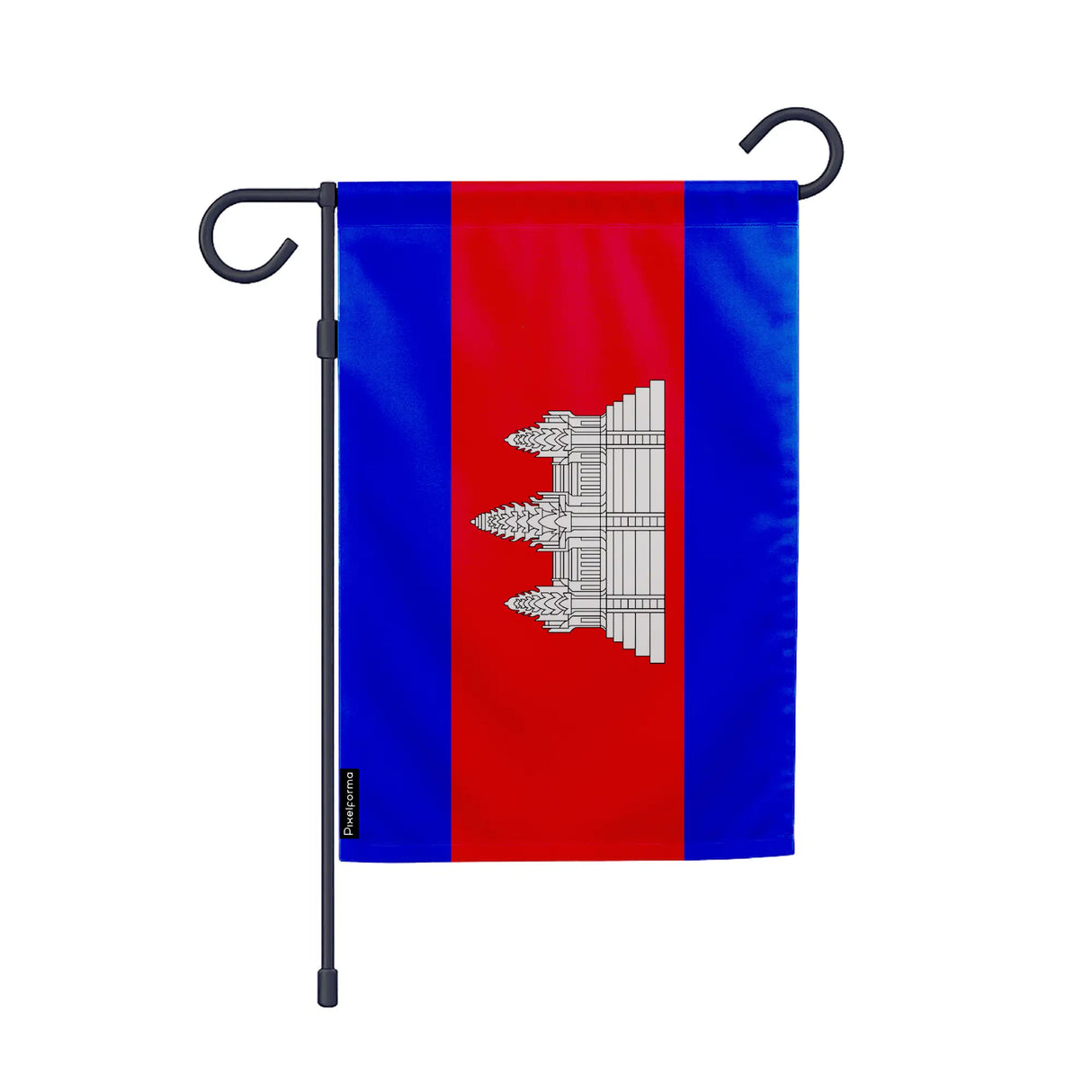 Drapeau jardin cambodge polyester résistant vertical