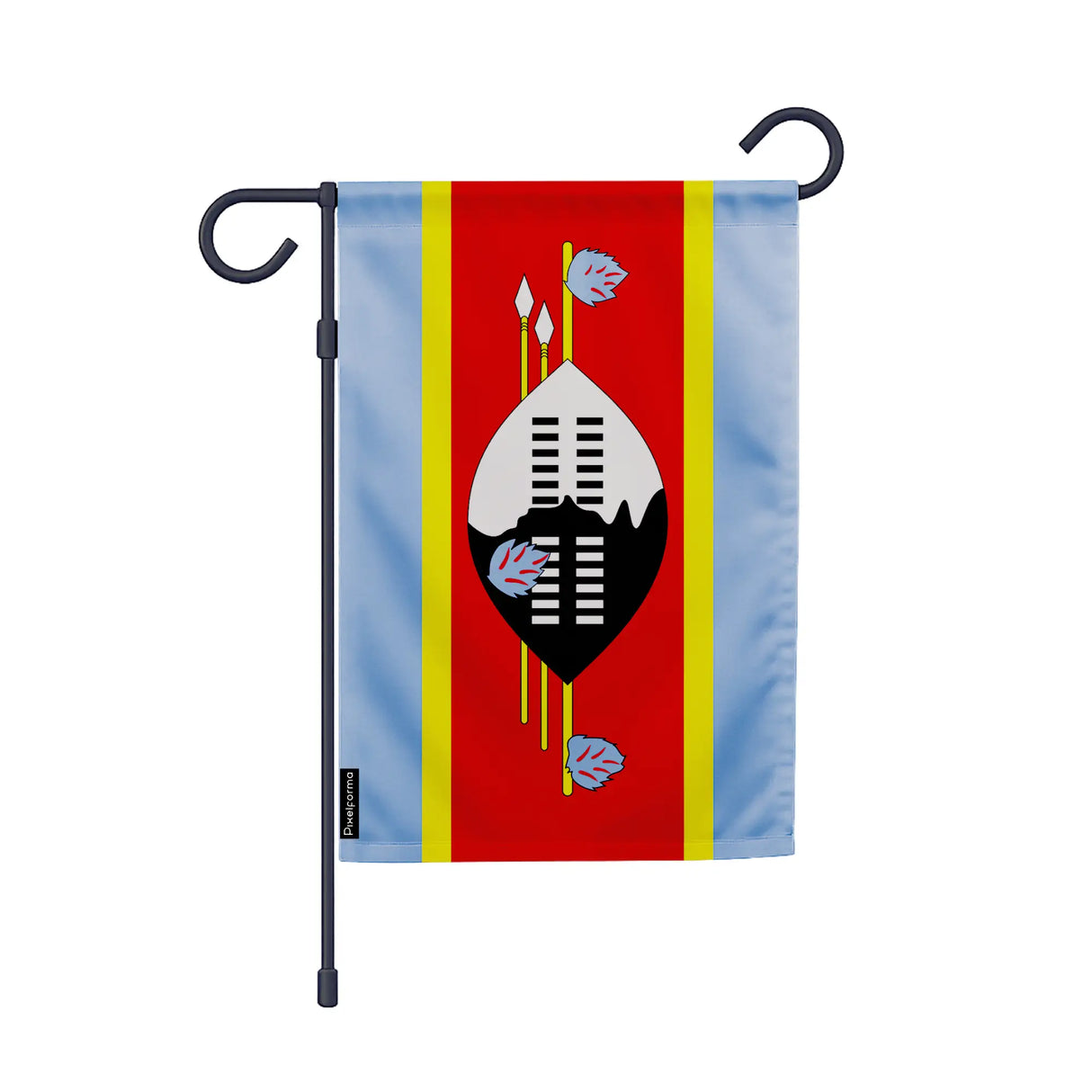 Drapeau jardin eswatini polyester résistant vertical