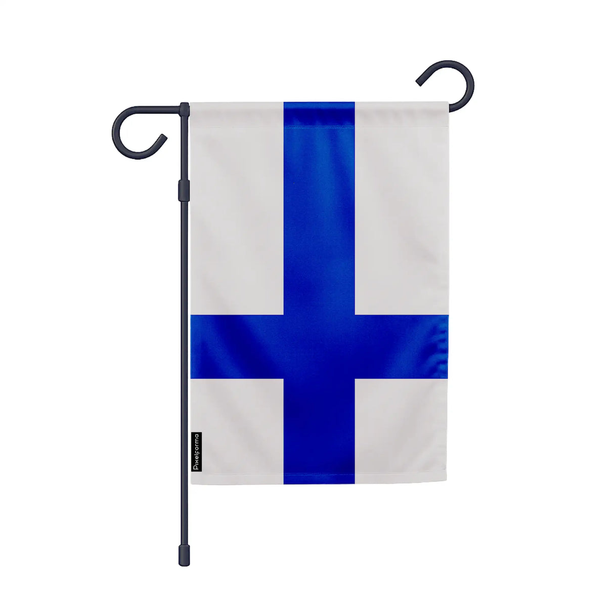 Drapeau jardin finlande en polyester résistant vertical