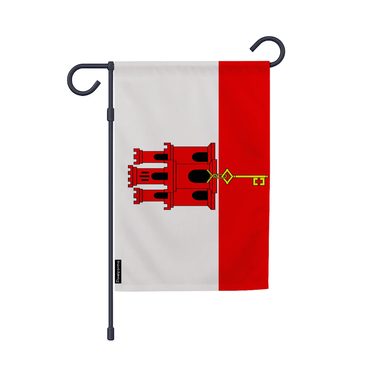 Drapeau jardin gibraltar polyester résistant vertical