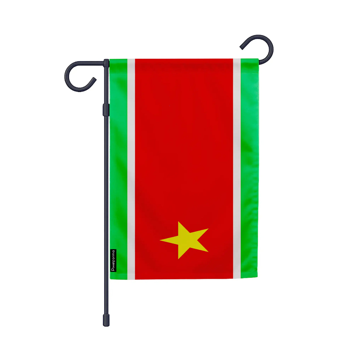 Drapeau jardin guadeloupe polyester résistant vertical