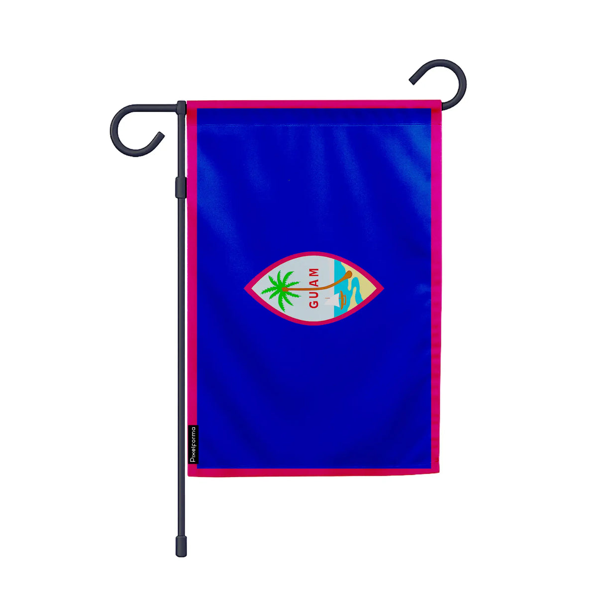 Drapeau jardin guam polyester résistant format vertical
