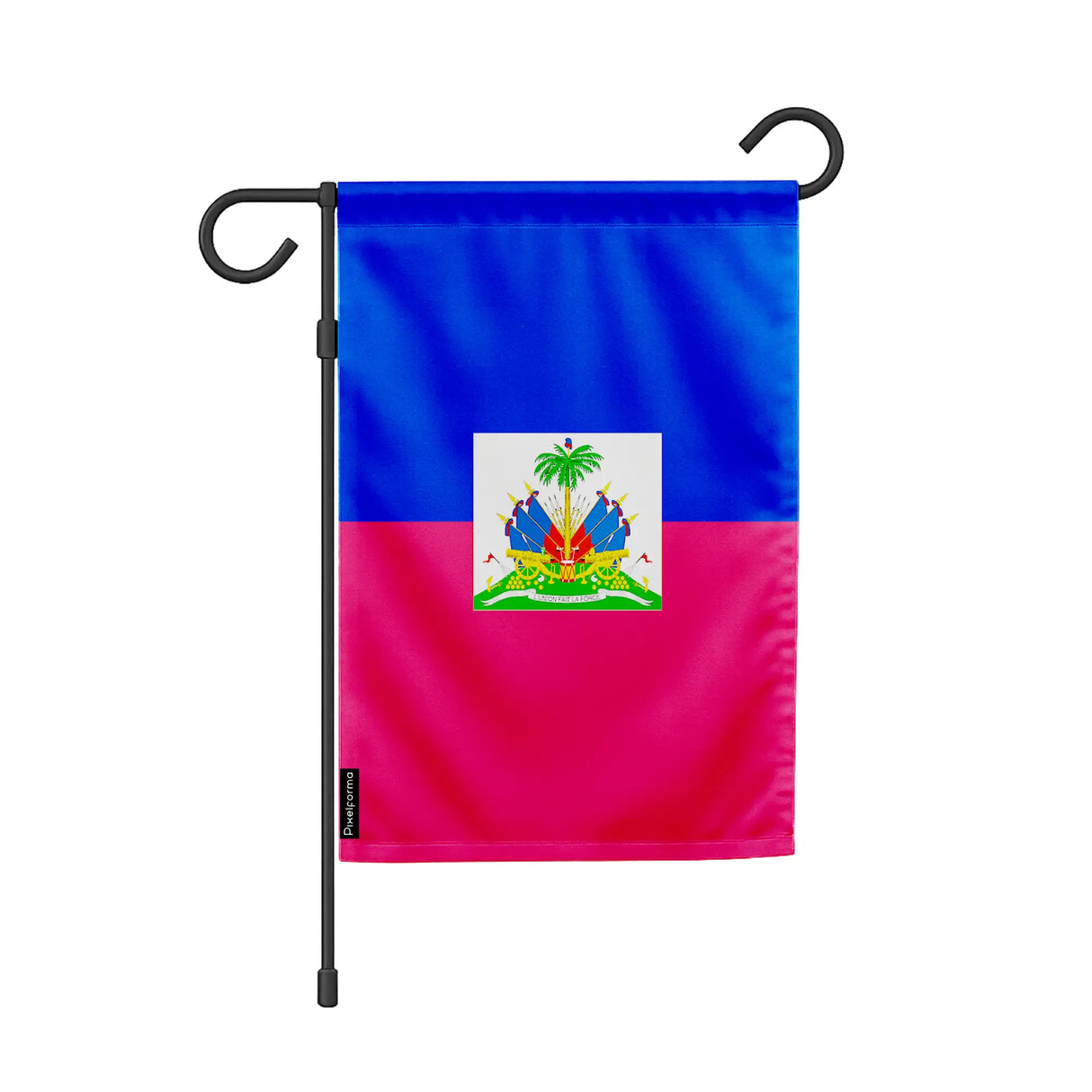 Drapeau jardin haïti polyester résistant couleurs vibrantes