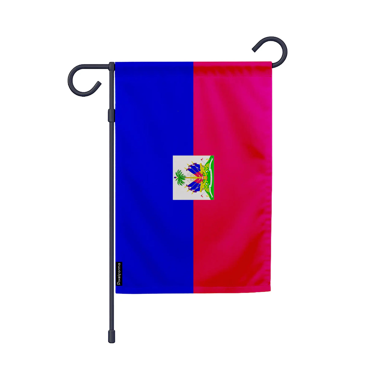 Drapeau jardin haïti polyester résistant format vertical