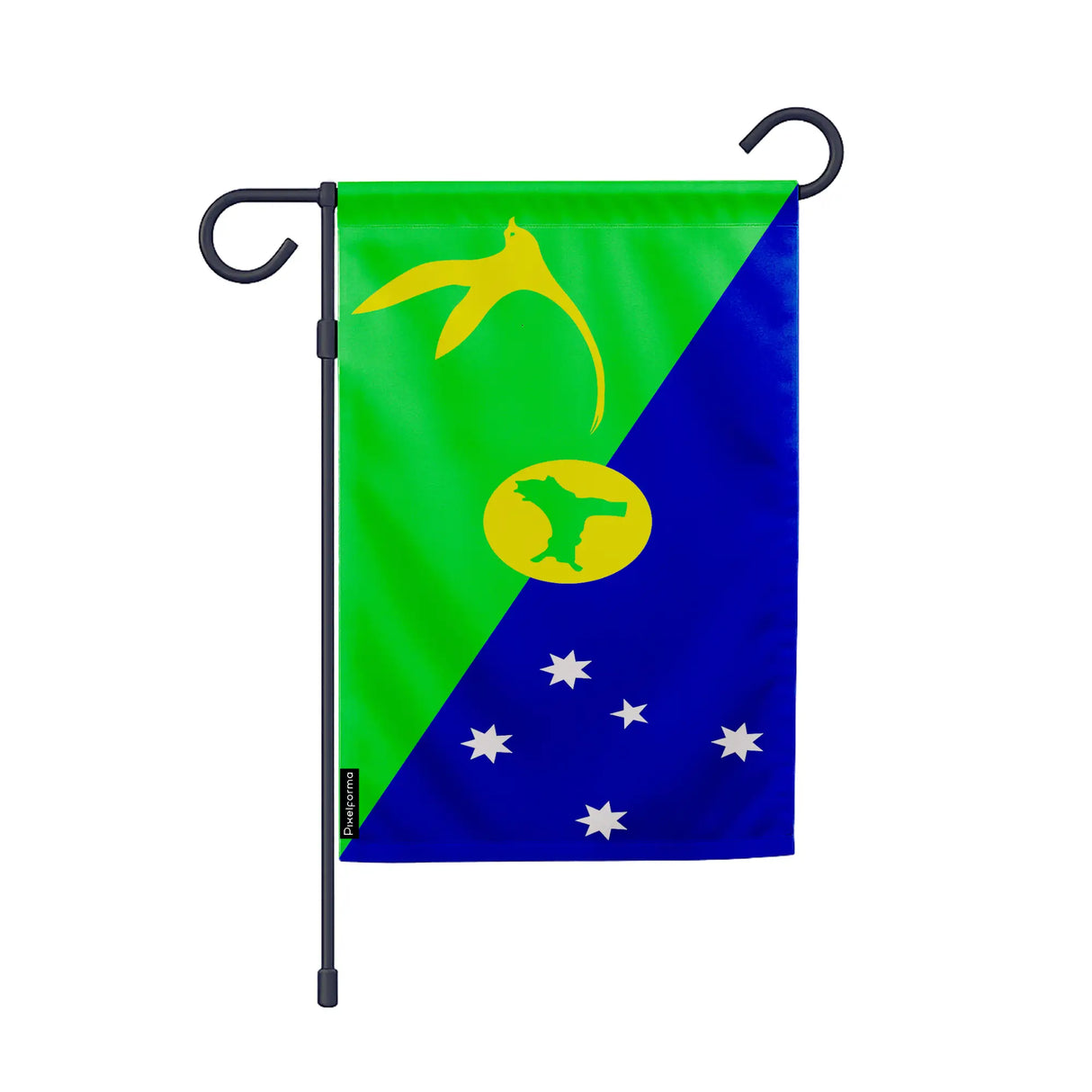 Drapeau jardin île christmas en polyester résistant vertical