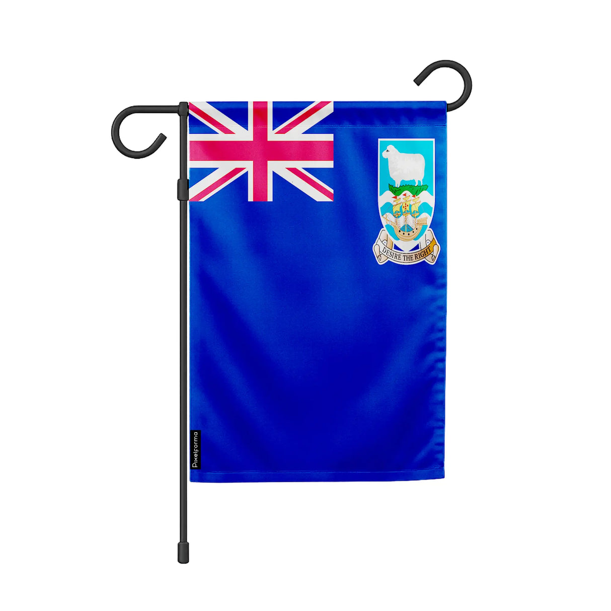 Drapeau jardin îles malouines polyester résistant intempéries