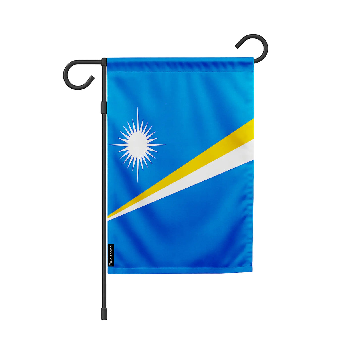 Drapeau jardin îles marshall polyester résistant horizontal