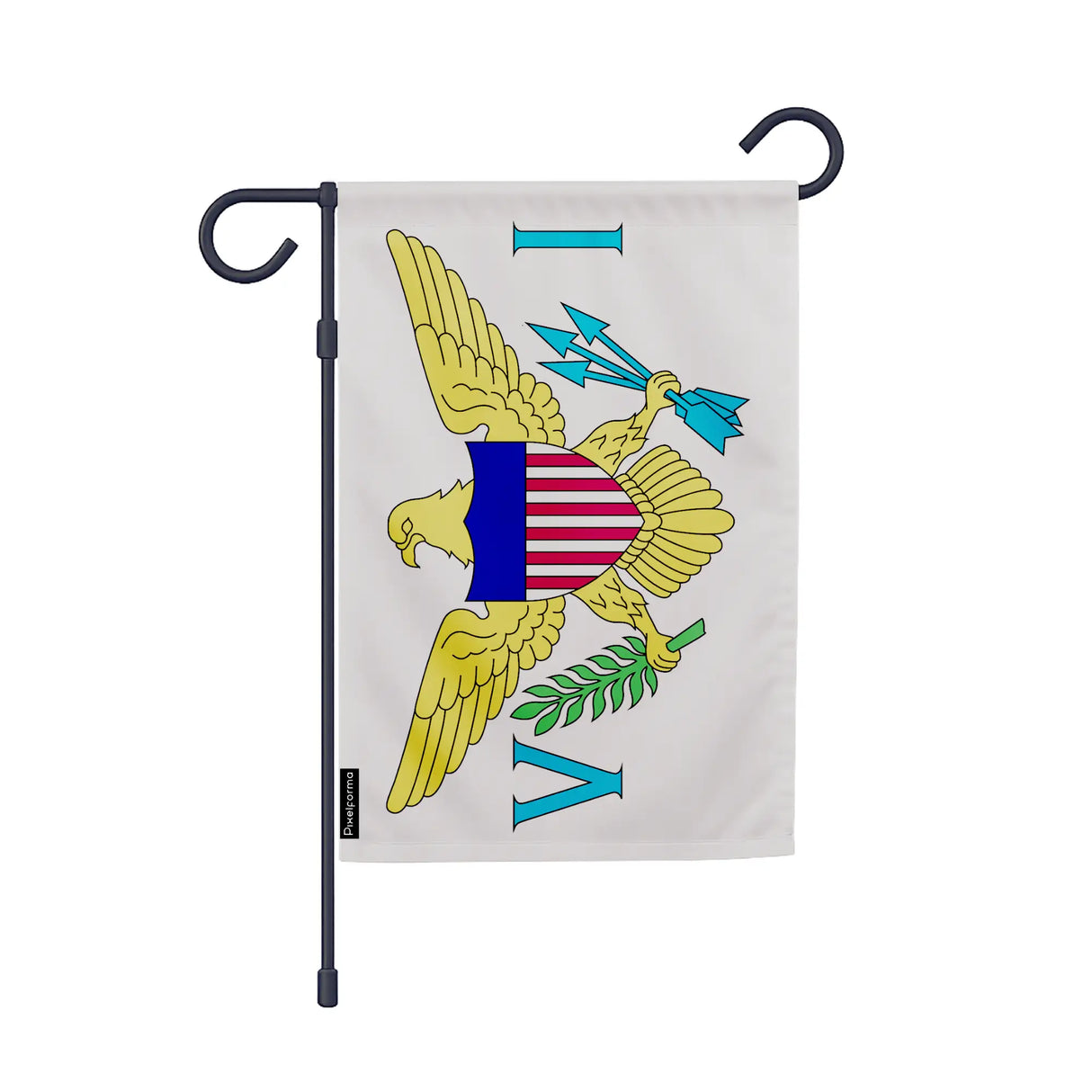 Drapeau jardin îles vierges polyester résistant vertical