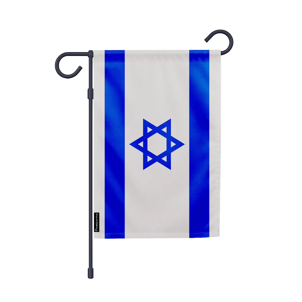 Drapeau jardin israël polyester résistant usage extérieur