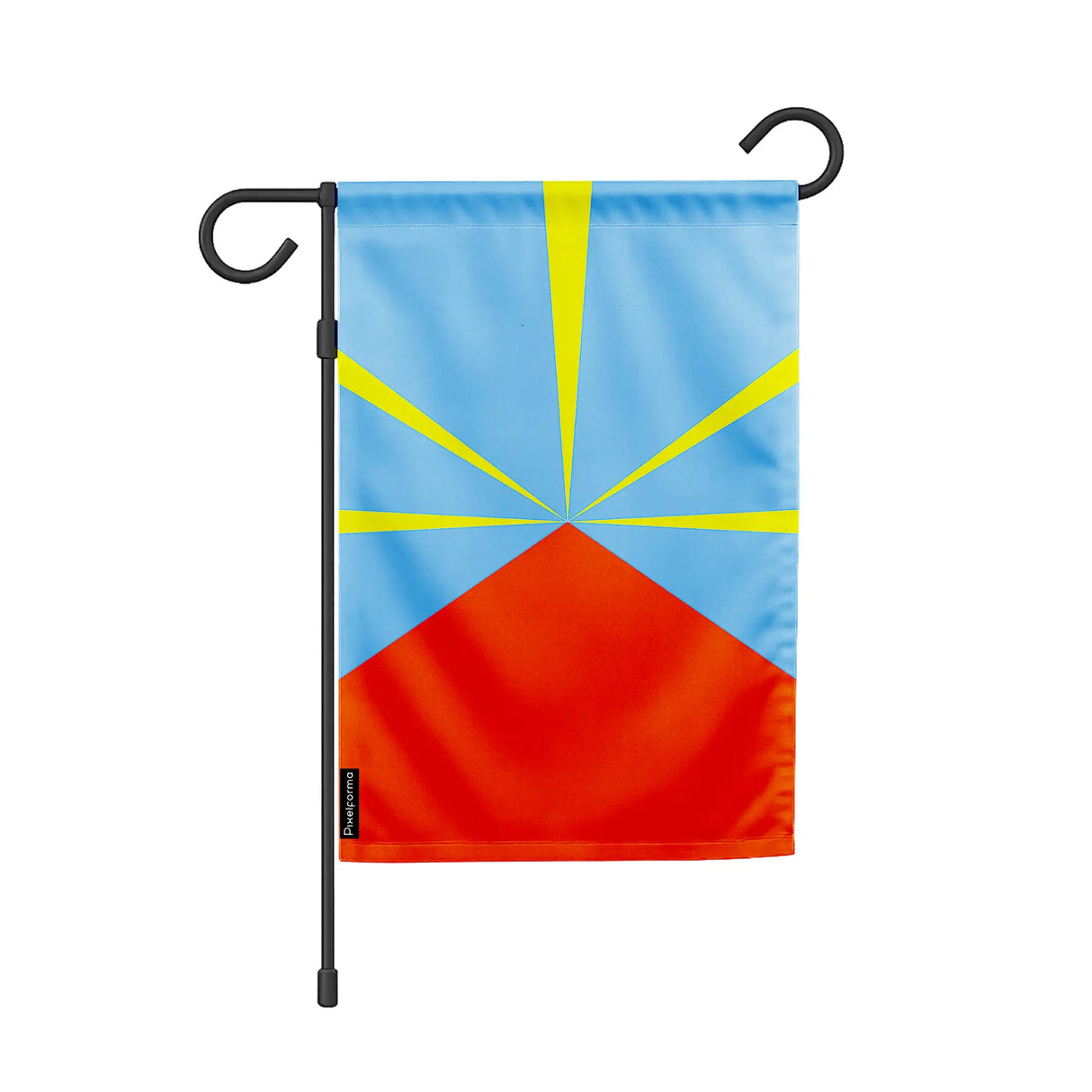 Drapeau jardin la réunion polyester couleurs vibrantes