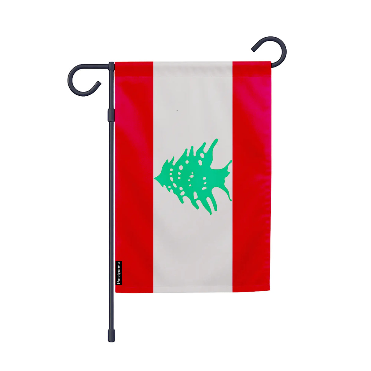 Drapeau jardin liban polyester résistant format vertical