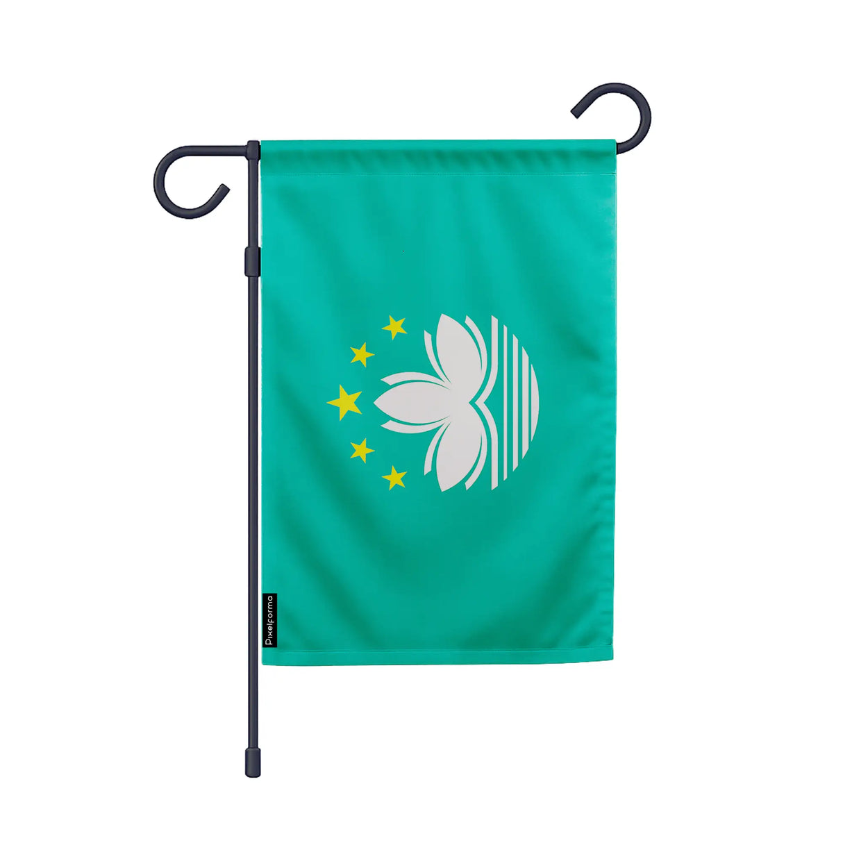 Drapeau jardin macao polyester résistant format vertical