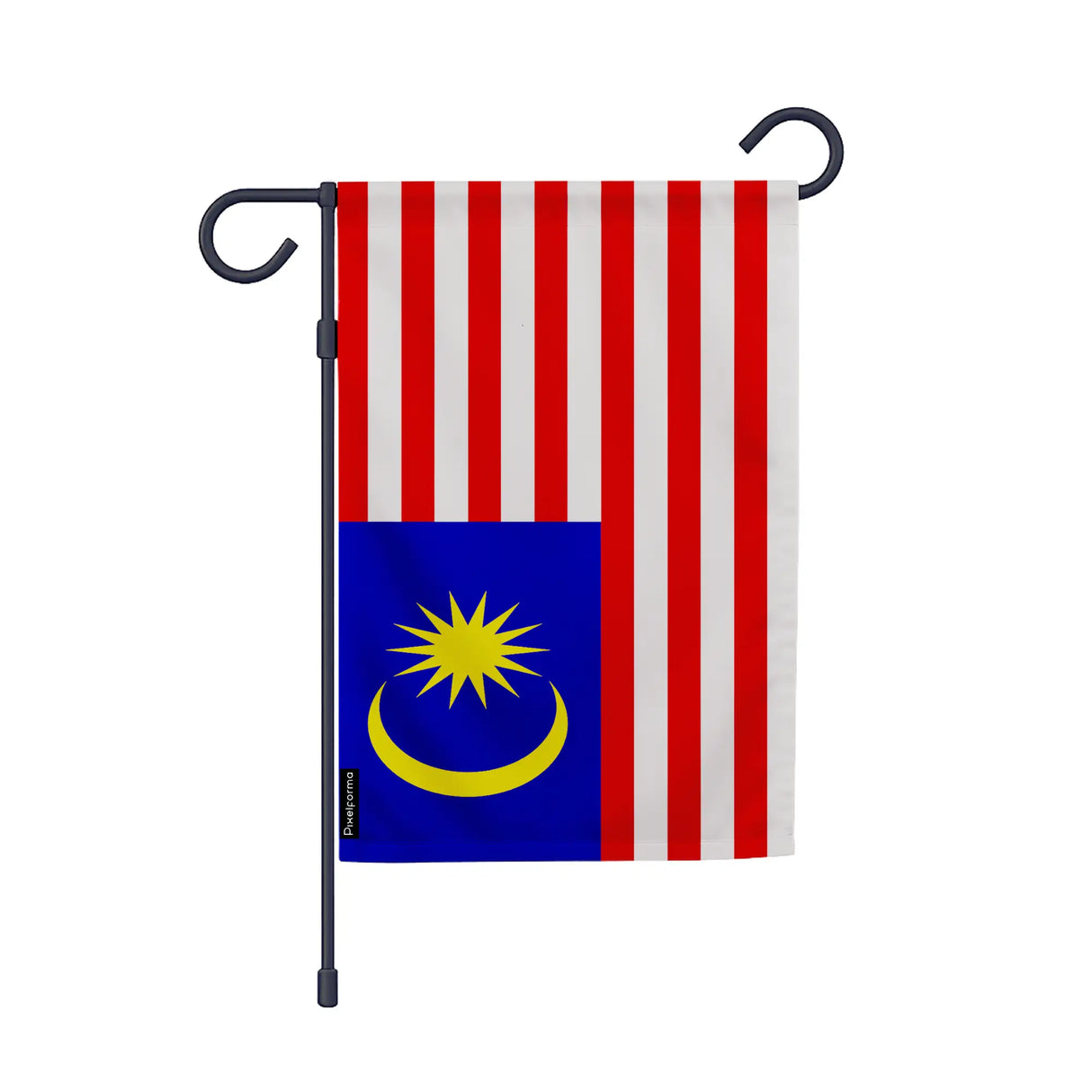 Drapeau jardin malaisie polyester résistant vertical