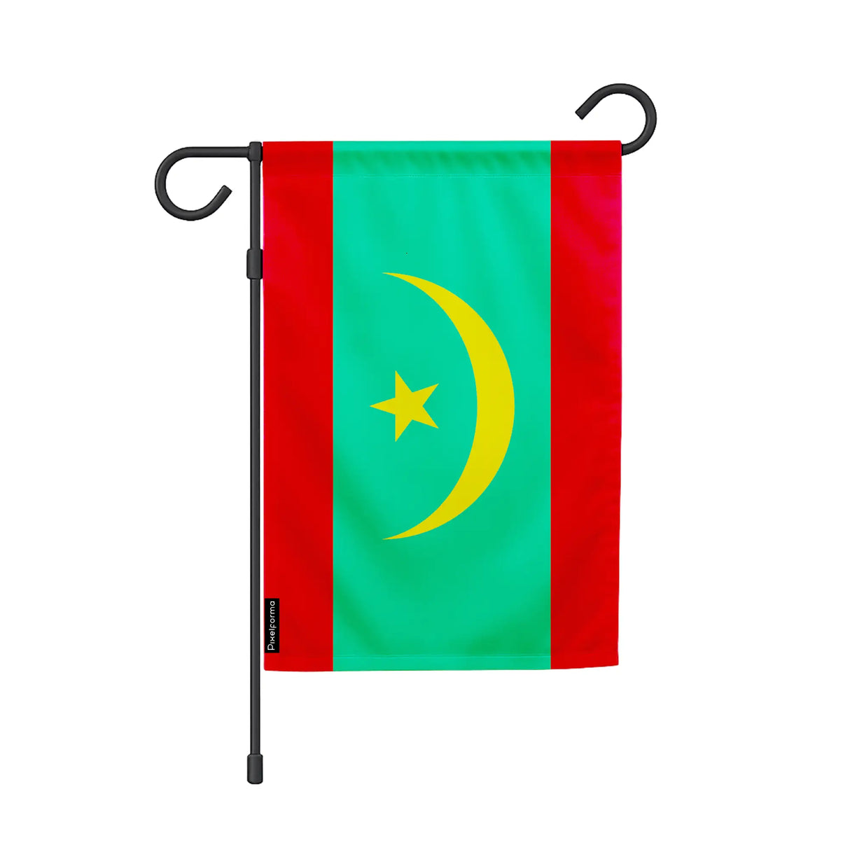 Drapeau jardin mauritanie polyester résistant vertical