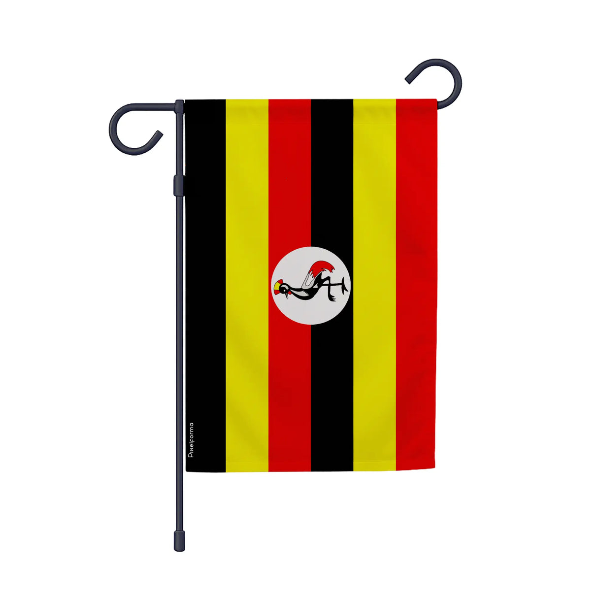 Drapeau jardin ouganda polyester résistant vertical
