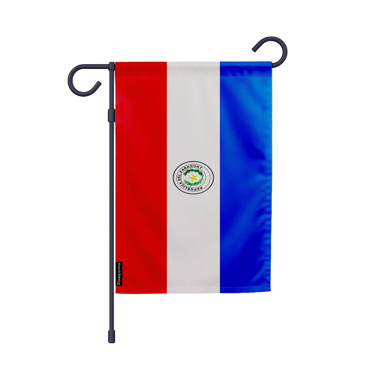 Drapeau jardin paraguay polyester résistant vertical