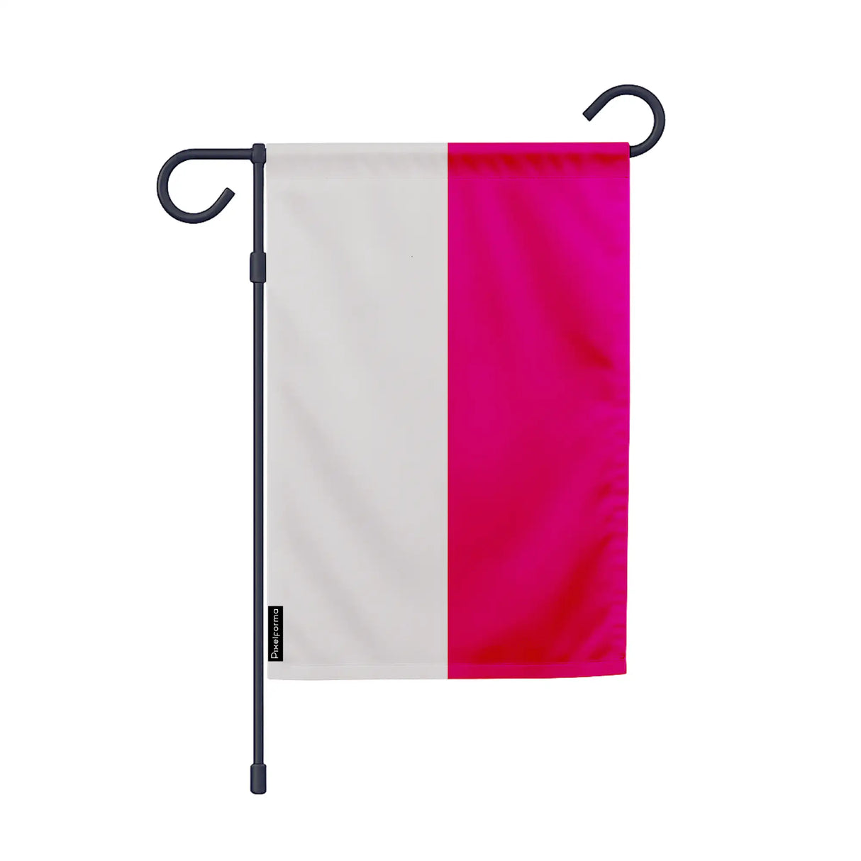Drapeau jardin pologne en polyester résistant vertical