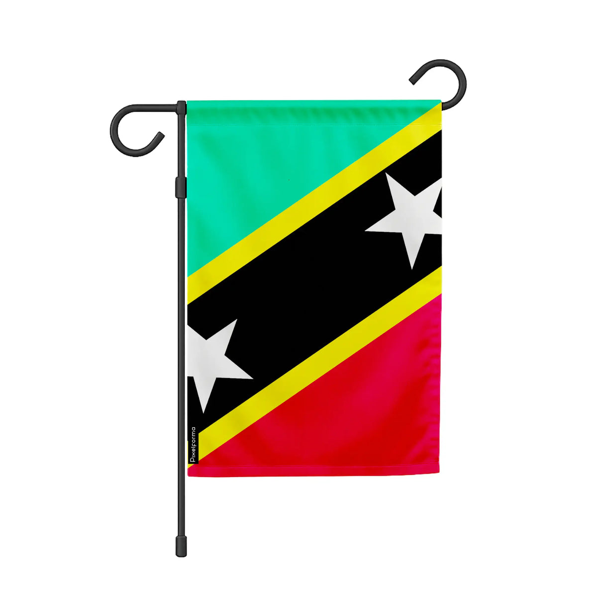 Drapeau jardin saint-christophe-et-niévès polyester durable