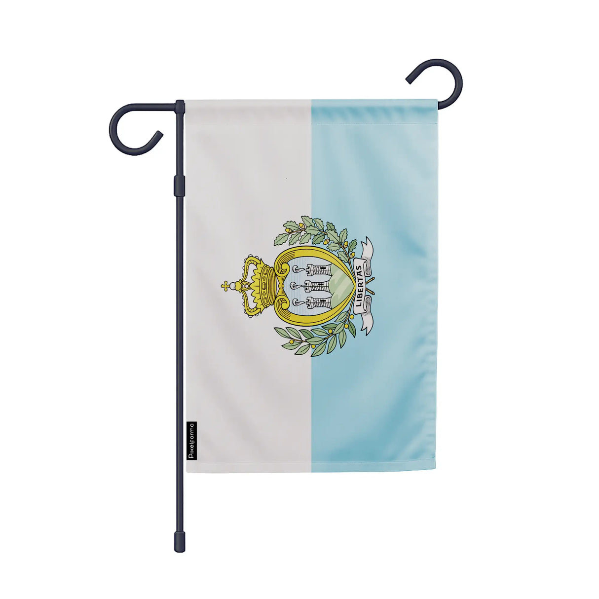 Drapeau jardin saint-marin polyester résistant vertical