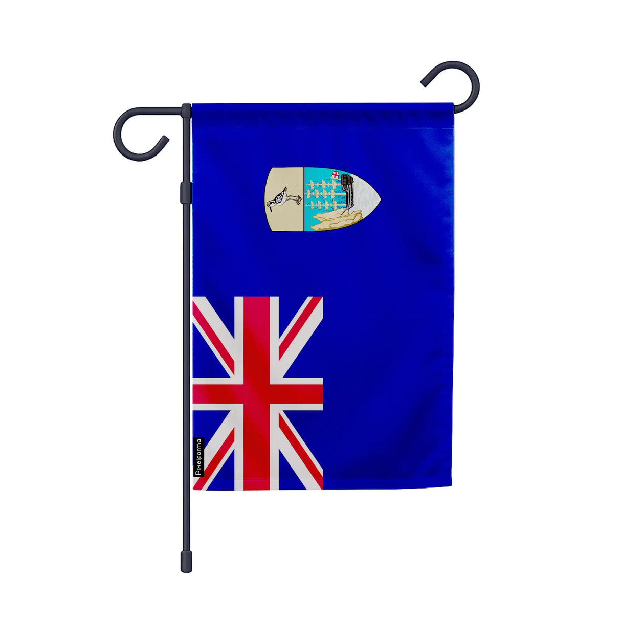 Drapeau jardin sainte-hélène polyester résistant vertical