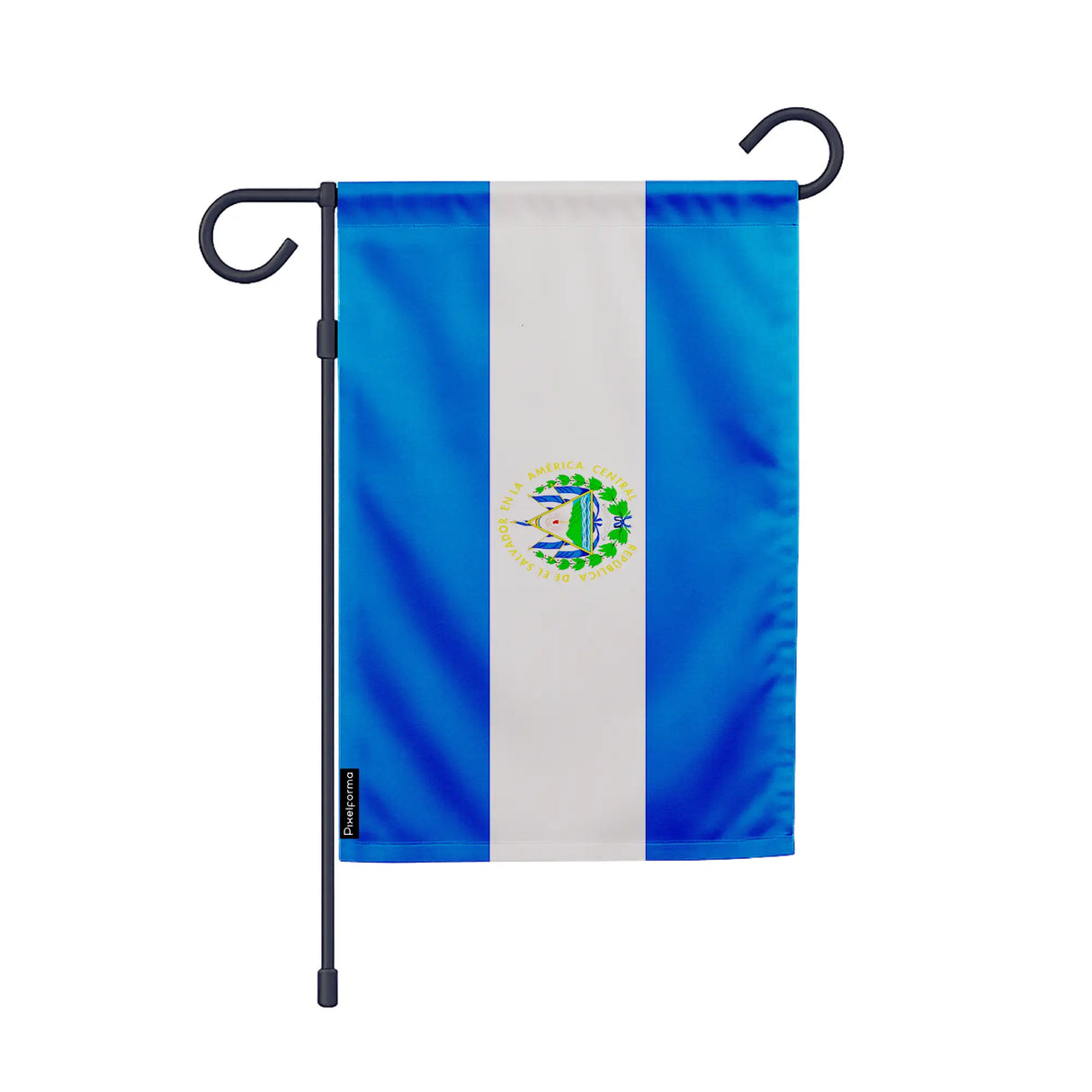 Drapeau jardin salvador polyester résistant format vertical