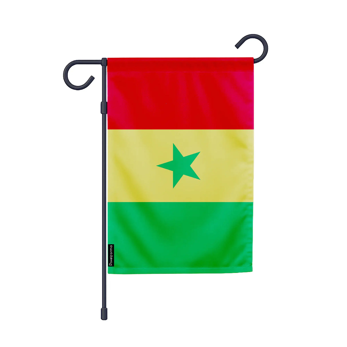 Drapeau jardin sénégal polyester résistant format vertical