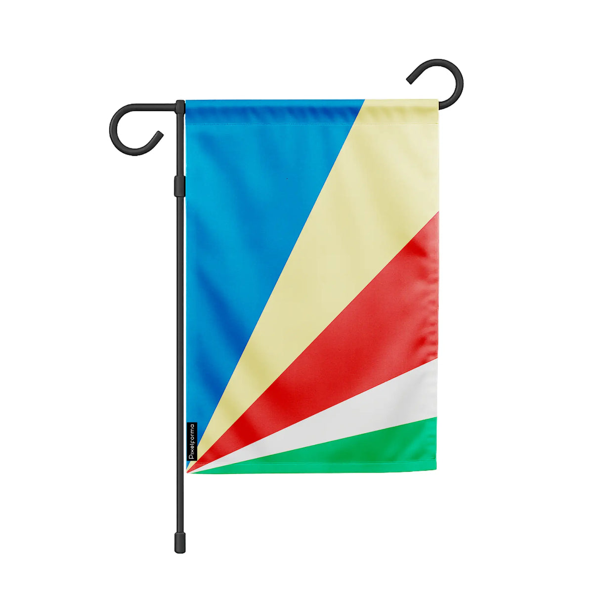 Drapeau jardin seychelles polyester résistant couleurs vives