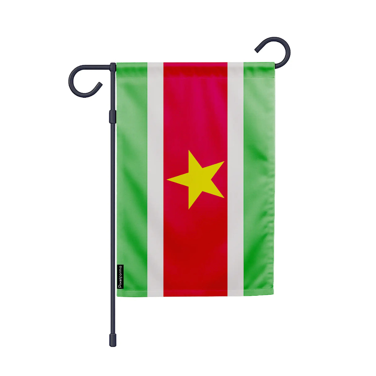 Drapeau jardin suriname polyester résistant vertical
