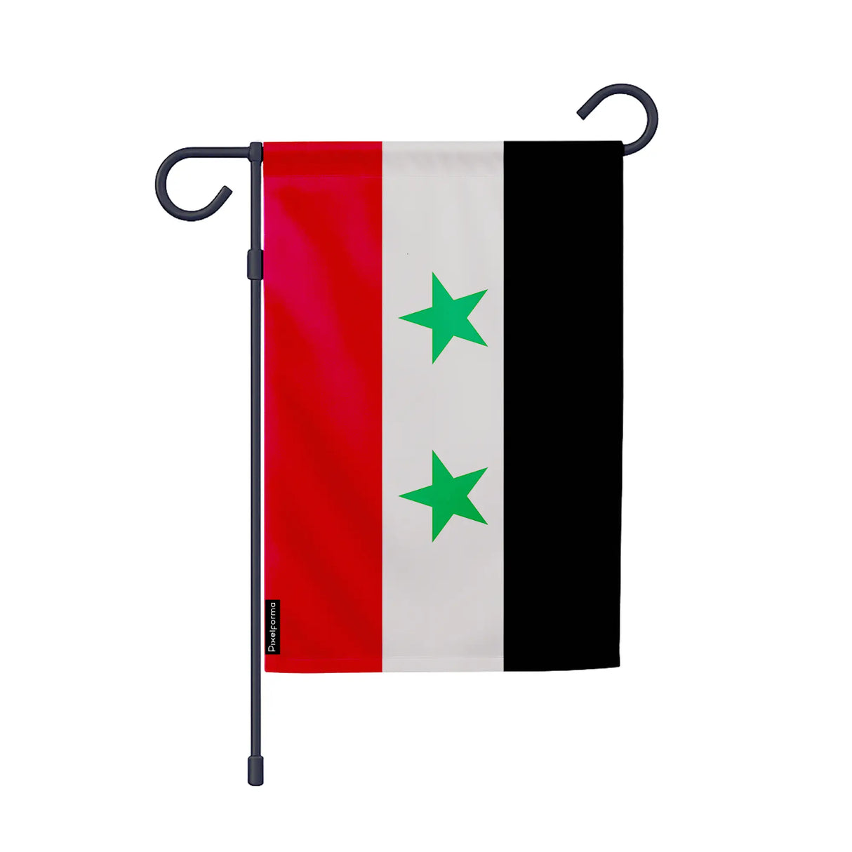 Drapeau jardin syrie polyester résistant format vertical