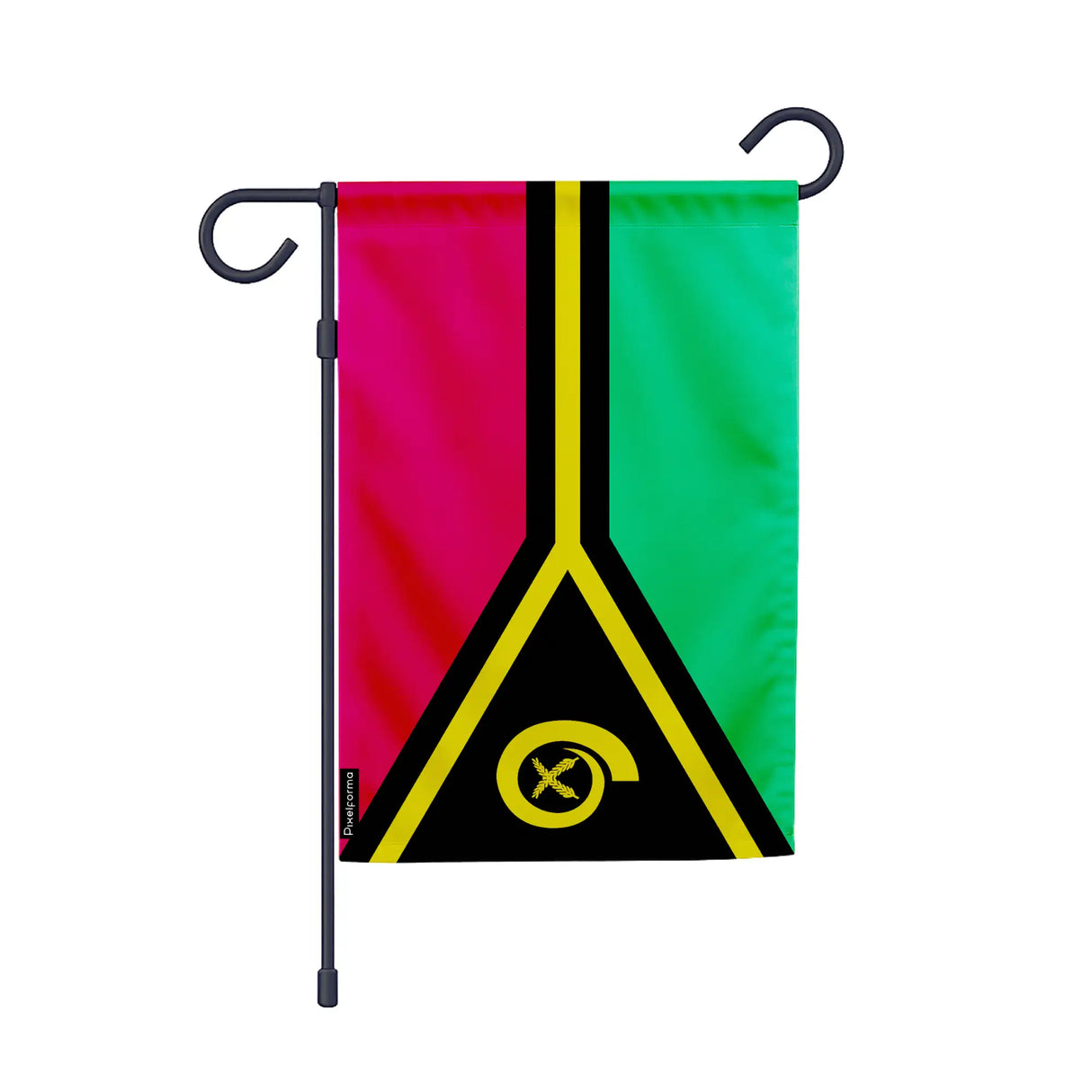 Drapeau jardin vanuatu polyester résistant format vertical