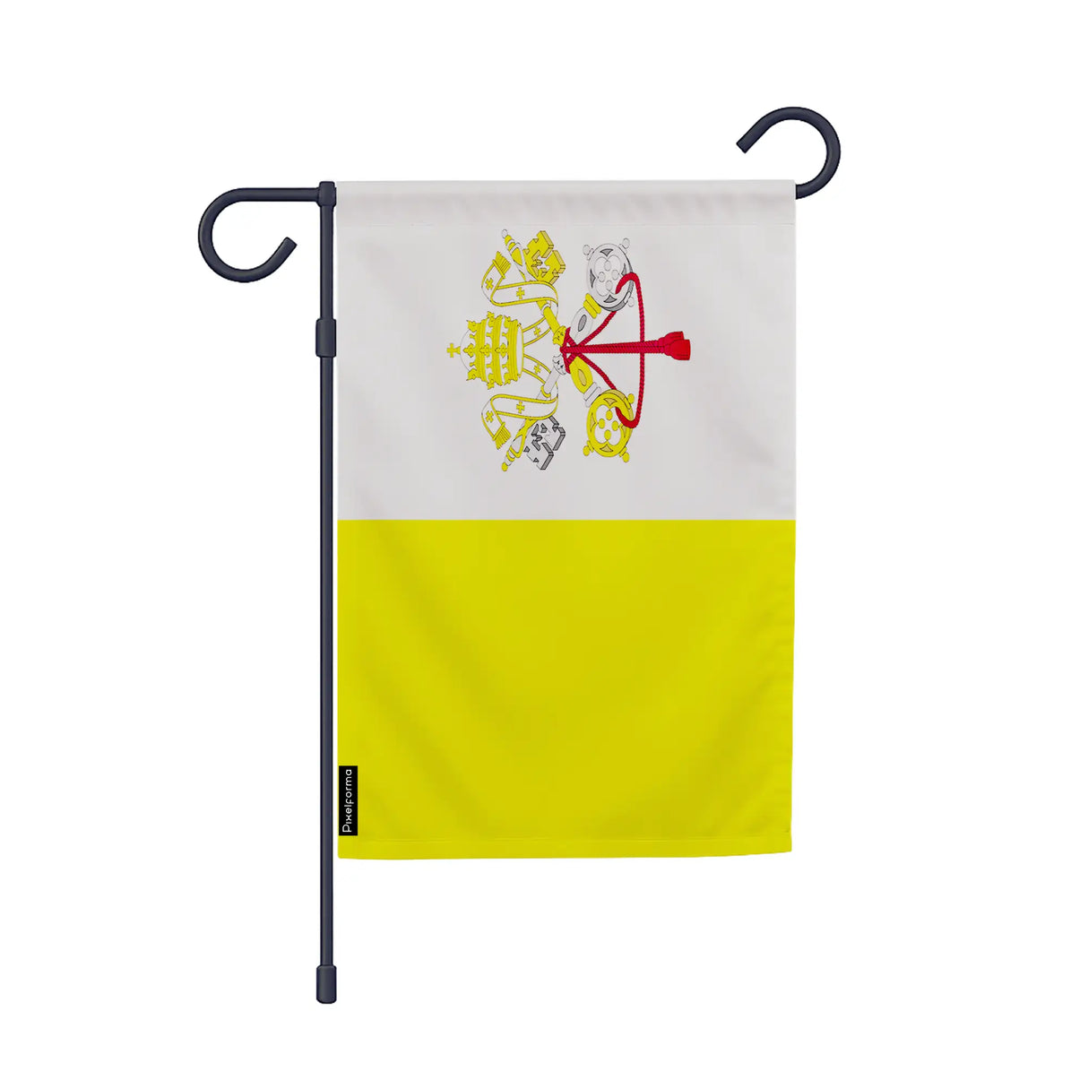 Drapeau jardin vatican polyester résistant vertical