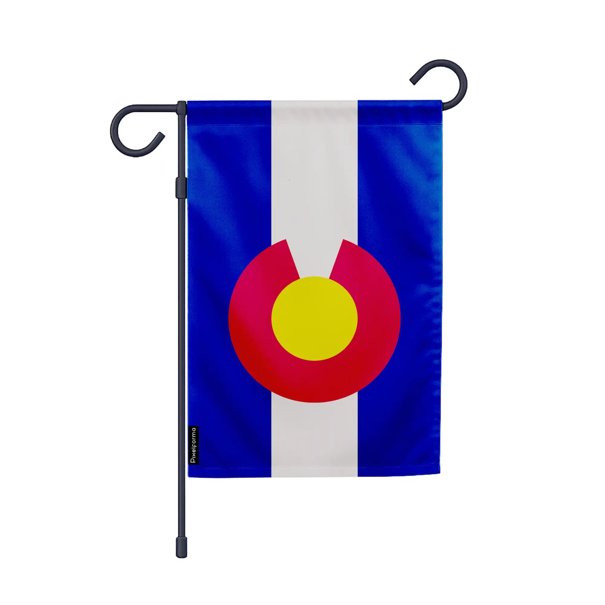 Drapeau jardin vertical colorado en polyester résistant