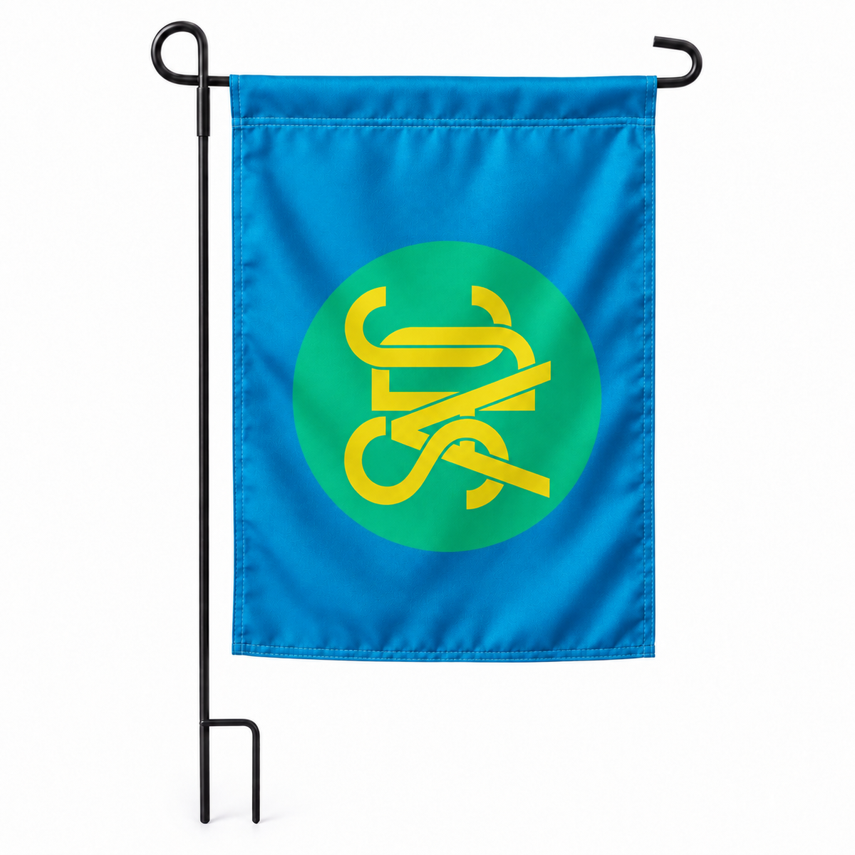 Drapeau jardin vertical Communauté de développement d'Afrique australe sur support noir