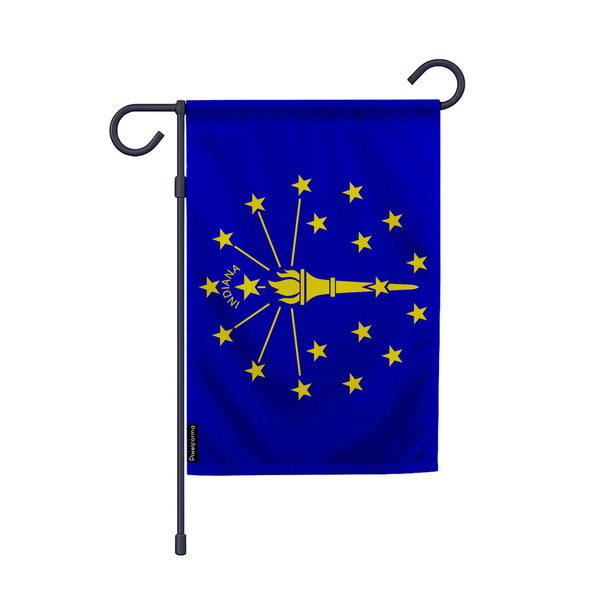 Drapeau jardin vertical indiana polyester résistant extérieur