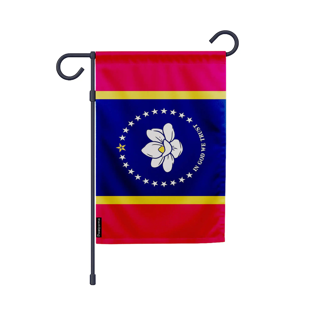 Drapeau jardin vertical mississippi polyester résistant couleurs