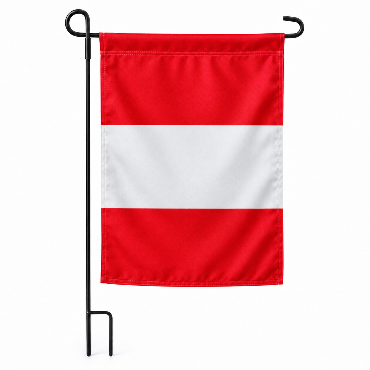 Drapeau jardin vertical Pérou sur support noir