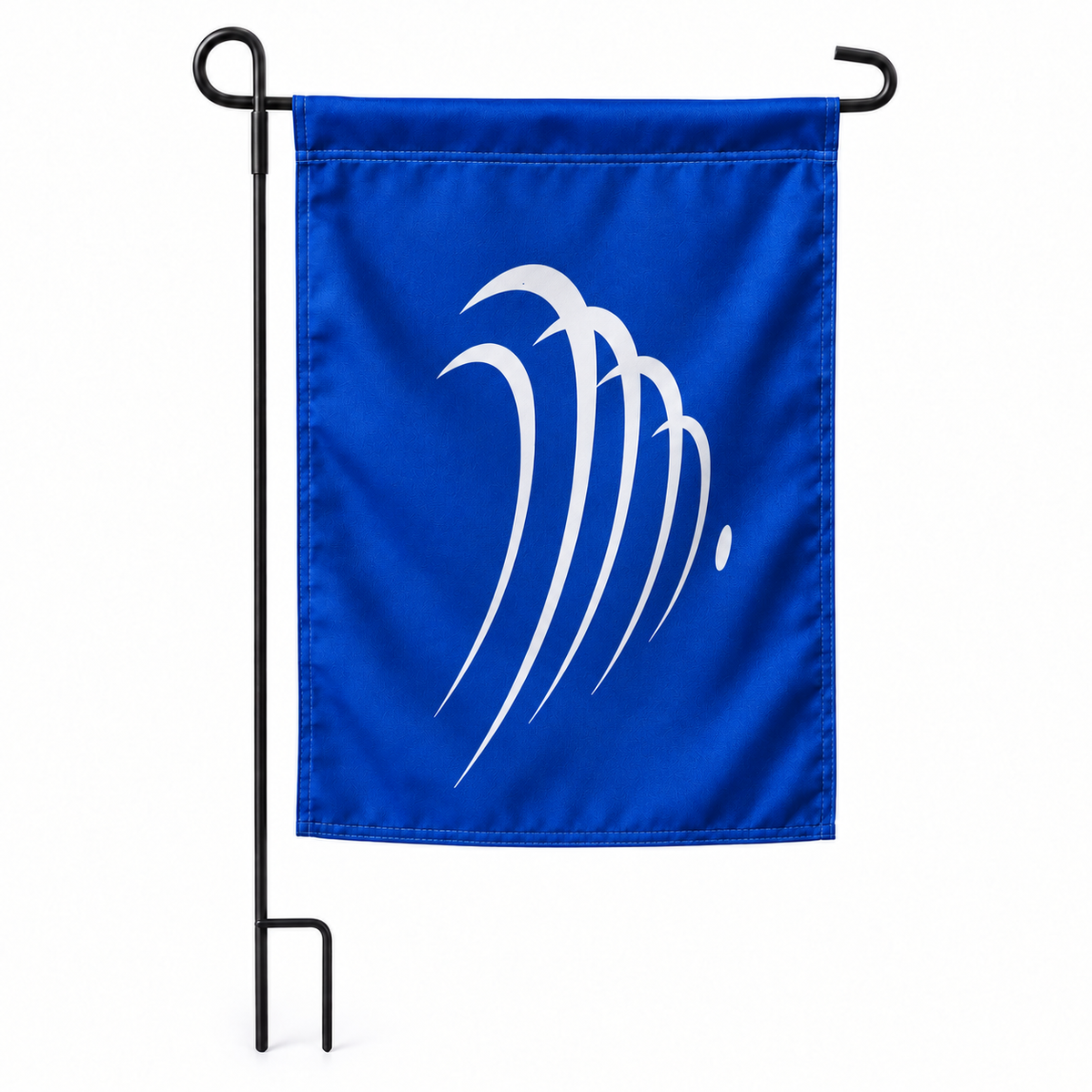 Drapeau jardin vertical Union des nations sud-américaines sur support noir