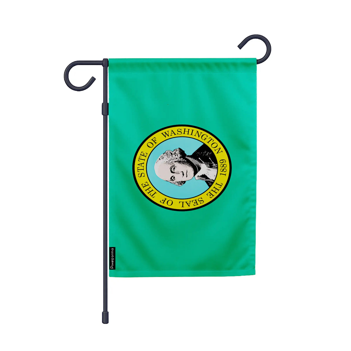 Drapeau jardin vertical washington en polyester résistant