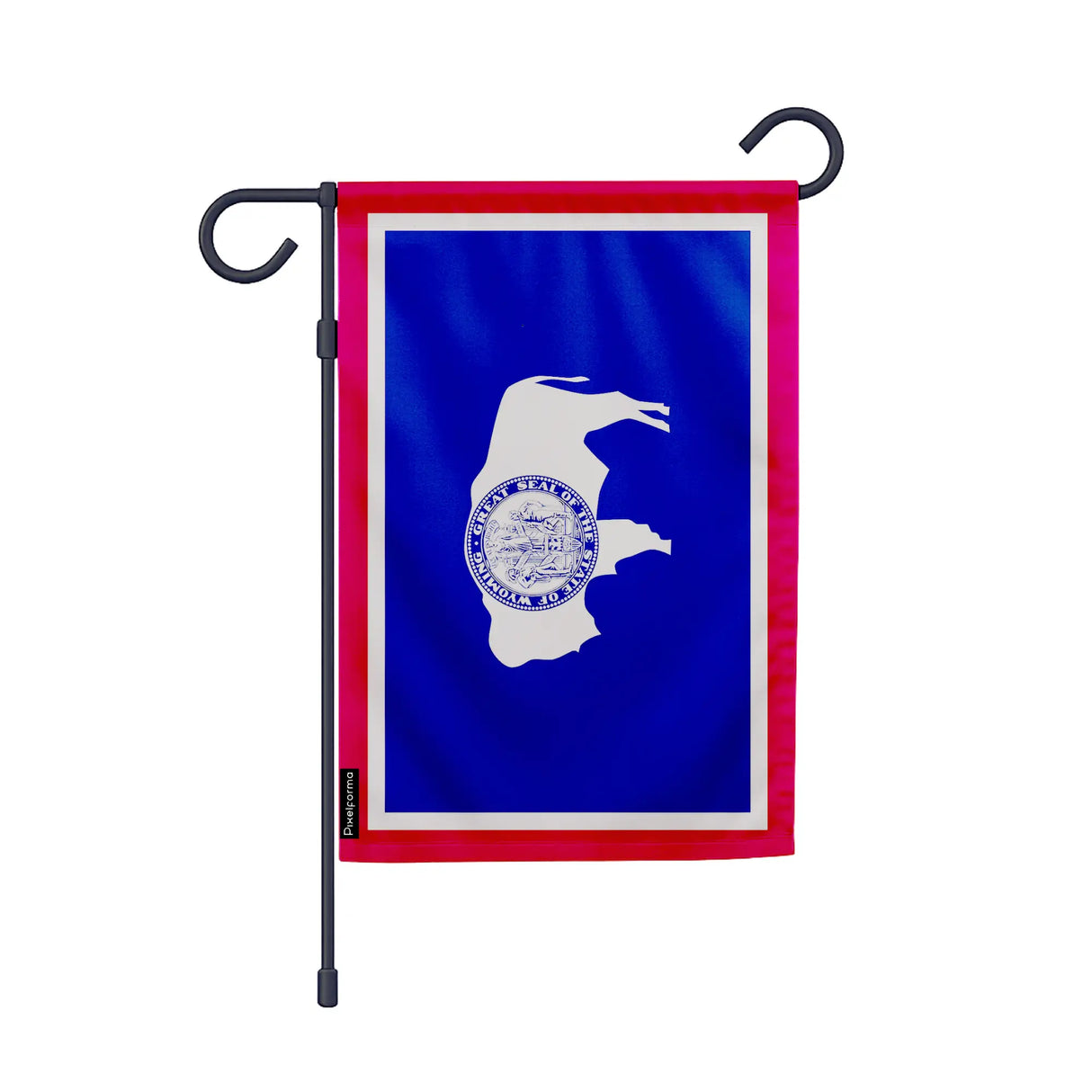 Drapeau jardin vertical wyoming polyester couleurs durables