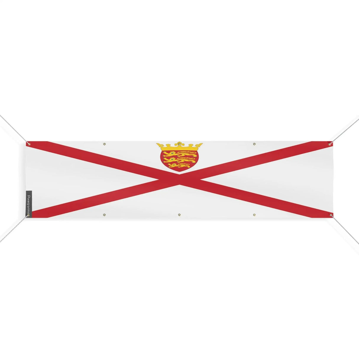 Drapeau jersey en polyester résistant avec œillets robustes