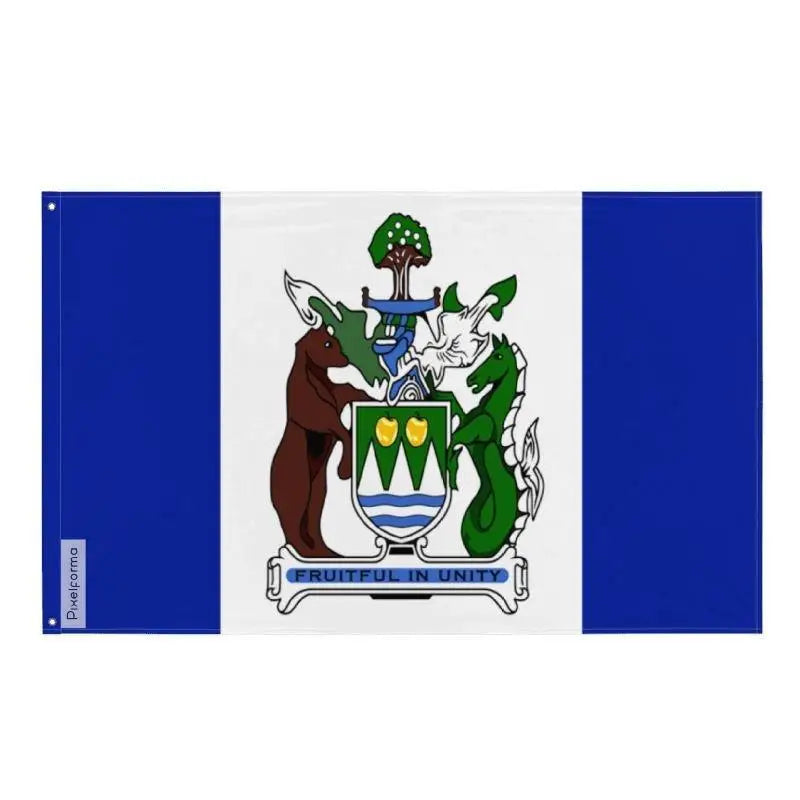 Drapeau kelowna polyester résistant œillets à gauche