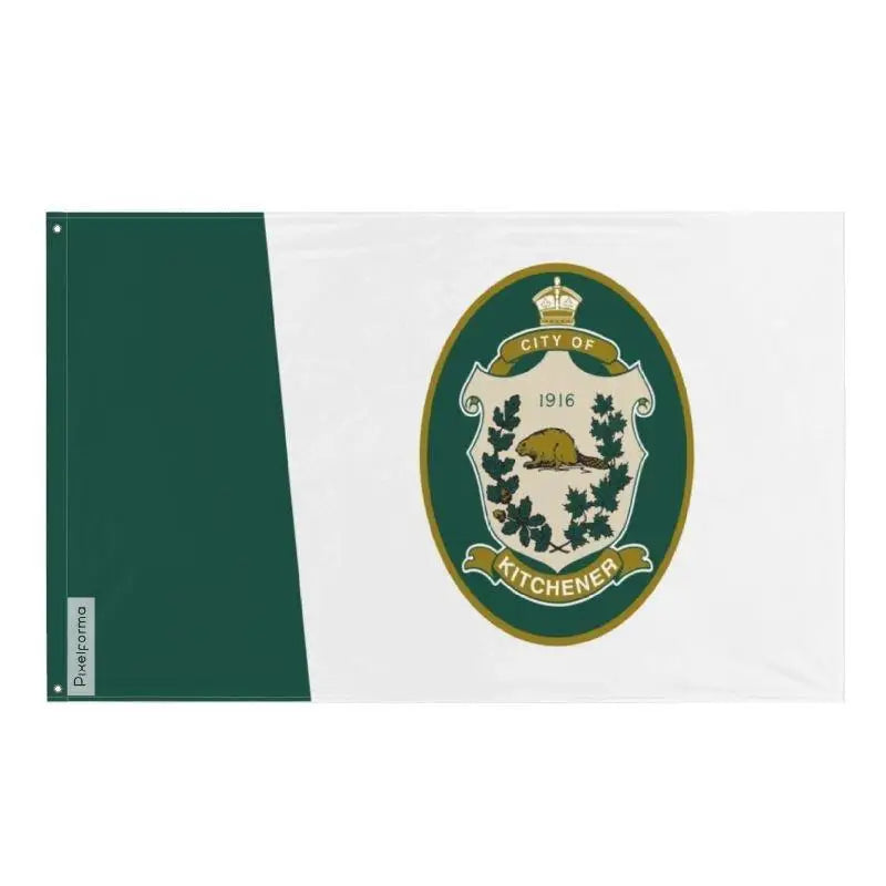 Drapeau kitchener polyester résistant œillets à gauche