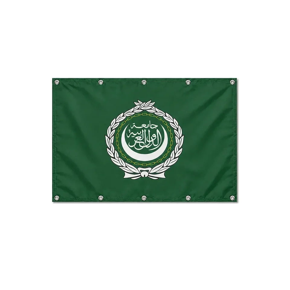 Drapeau de la Ligue arabe format S en polyester avec dix œillets